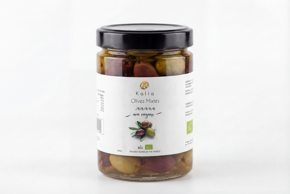 Kalia Olives Mixtes avec noyaux 300g